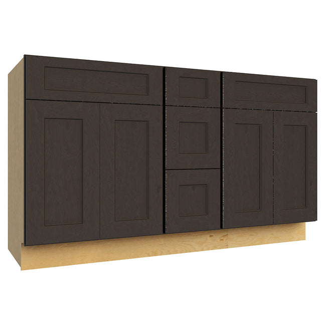 VSD60DOUBLE ( VANITY DOUBLE SINK & DRAWER COMBO - 60