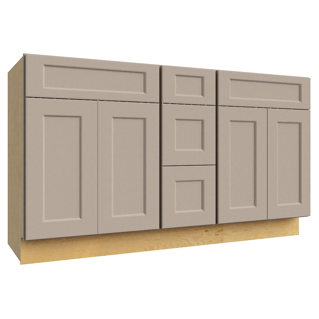 VSD60DOUBLE ( VANITY DOUBLE SINK & DRAWER COMBO - 60