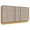 VSD60DOUBLE ( VANITY DOUBLE SINK & DRAWER COMBO - 60
